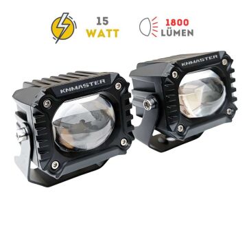 Knmaster Bison 15W Motosiklet Led Sis Farı