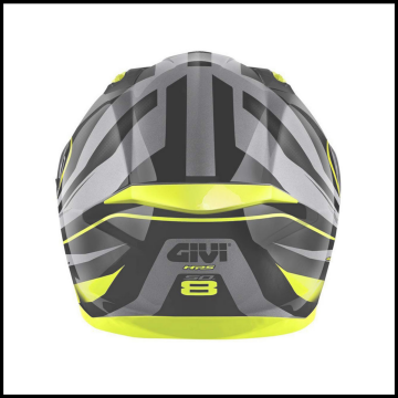 GIVI 50.8 RACER MAT SİYAH-TITANIUM-SARI KAPALI KASK