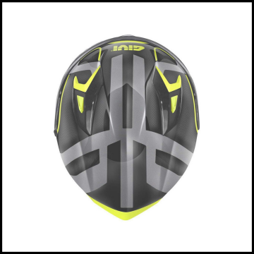 GIVI 50.8 RACER MAT SİYAH-TITANIUM-SARI KAPALI KASK