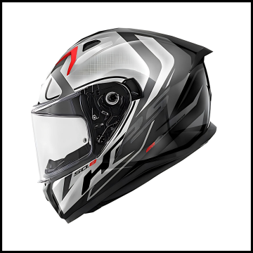 GIVI 50.8 RACER MAT SİYAH-TITANIUM-GRİ KAPALI KASK