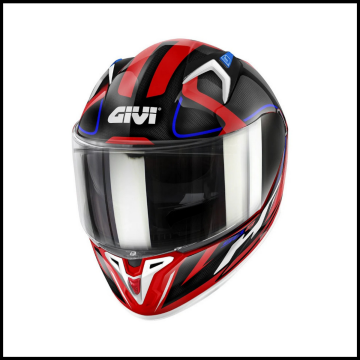 GIVI 50.8 RACER BEYAZ-KIRMIZI-SİYAH KAPALI KASK