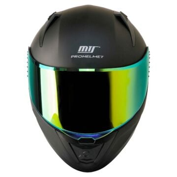 MTS M-801 GOLD Full Face Kask MAT BLACK GOLD