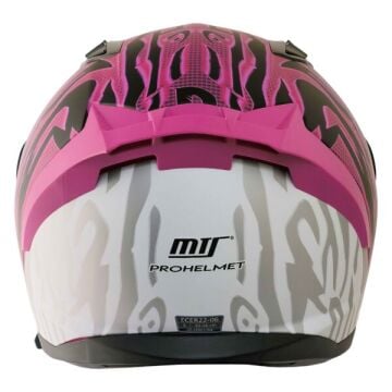 MTS M-801 SNAKE Full Face Kask LEOPAR PINK