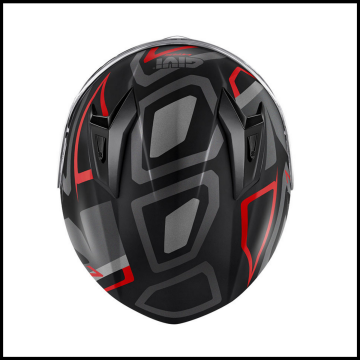 GIVI 50.7 PROTON MAT TITANIUM-KIRMIZI KAPALI KASK