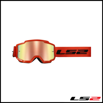 LS2 CHARGER GOGGLES MOTOKROS GÖZLÜK (IRIDIUM CAMLI) NEON TURUNCU