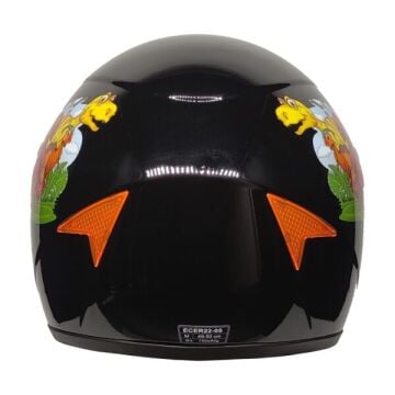 PRO HELMETS SY118 Full Face Çocuk Kask DINO BLACK