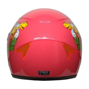 PRO HELMETS SY118 Full Face Çocuk Kask DINO PINK