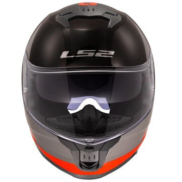 LS2 STREAM 2 THUNDERBIZ GRİ-TURUNCU KASK