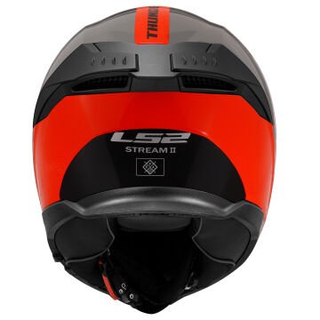 LS2 STREAM 2 THUNDERBIZ GRİ-TURUNCU KASK