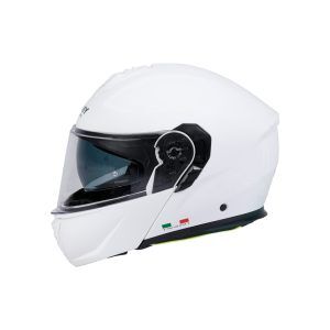 SWAY SW 917 Solid Gloss White Çene Açılır Kask