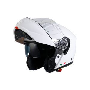 SWAY SW 917 Solid Gloss White Çene Açılır Kask