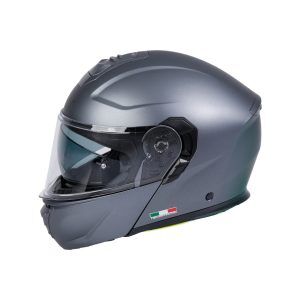 SWAY SW 917 Solid Matt Grey Çene Açılır Kask