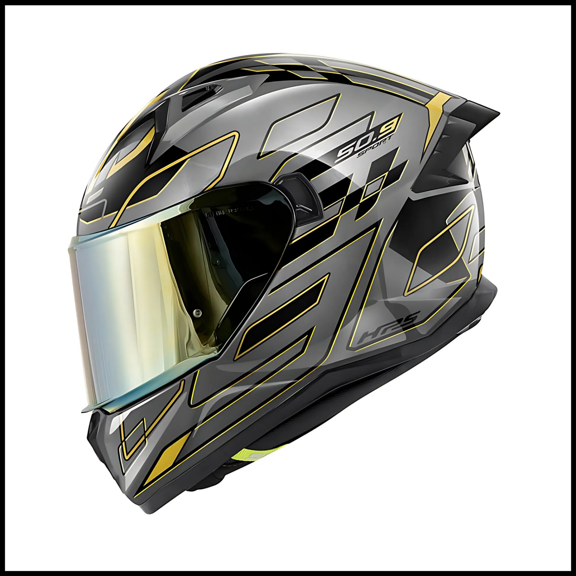 GIVI 50.9 ASSAULT TITANIUM-BRONZ-SARI KAPALI KASK