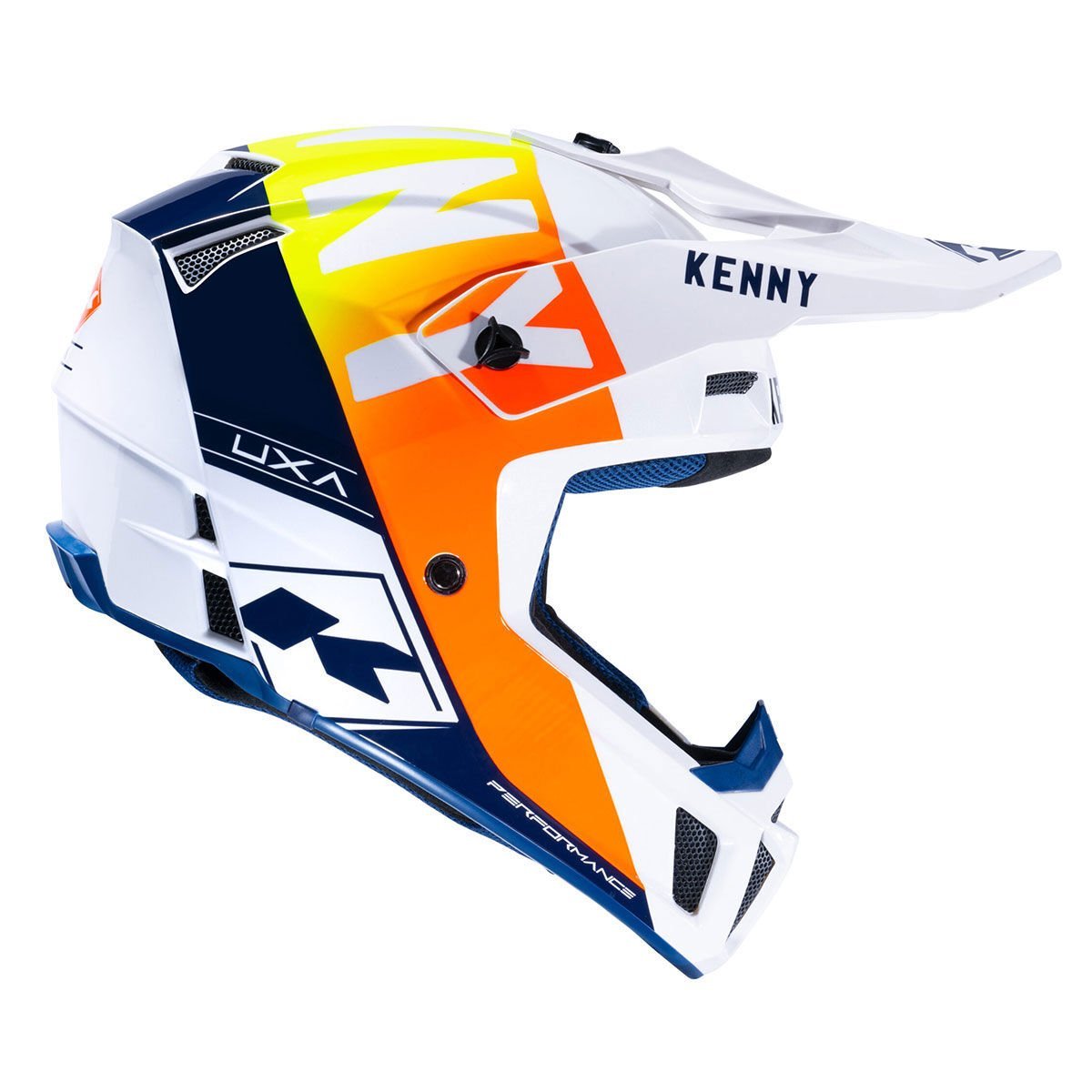 Kenny PERFORMANCE White Navy Orange Kros Kask