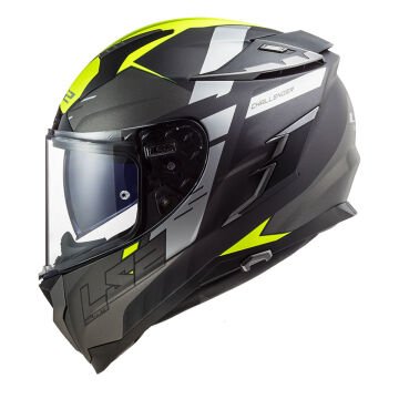 LS2 CHALLENGER ALLERT MAT TITANIUM-NEON SARI KASK