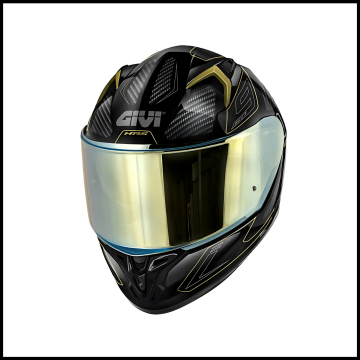 GIVI 50.9 ENIGMA SİYAH-TITANIUM-GOLD KAPALI KASK